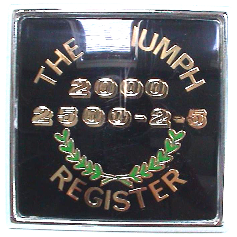 Triumph Register car badge